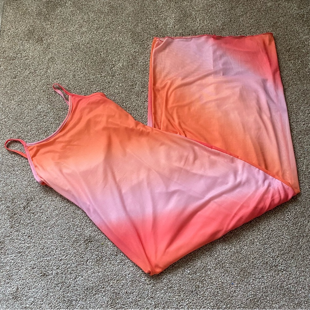 Vibrant Ombre Maxi Dress. Size XS